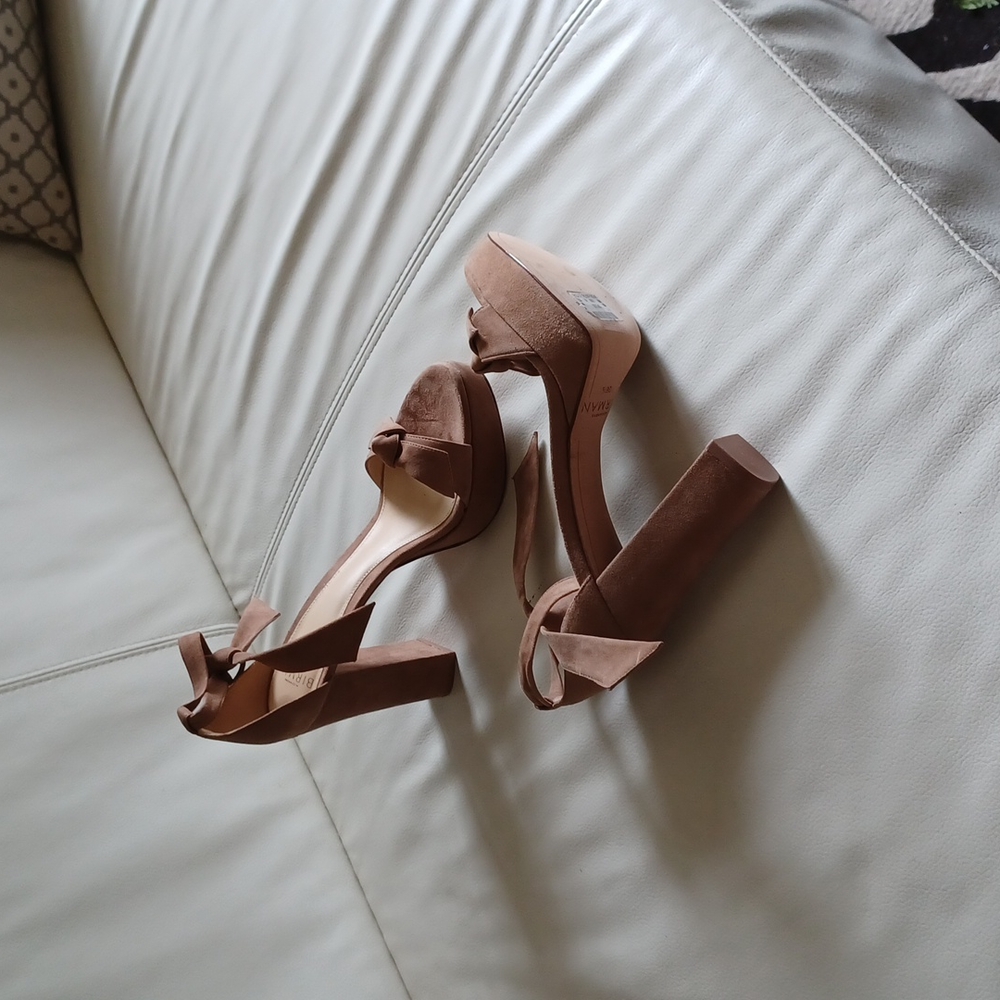 Suede platform sandals